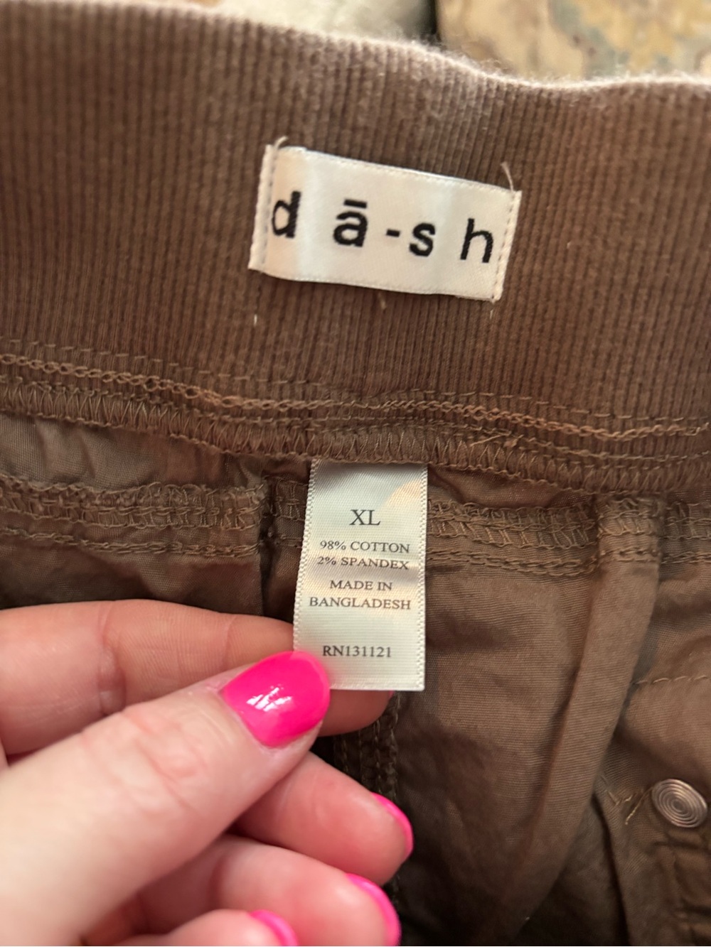 Da-sh Women’s Casual Cargo Hiking Shorts Brown XL - Picture 5 of 5
